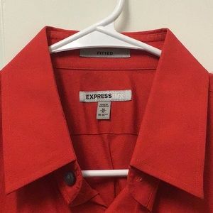 Express 1MX fitted dress shirt
